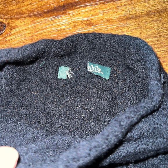 Wild Fable Black Long Sleeve Mock Neck Crop Top w Thumb Holes Size S - Picture 9 of 14